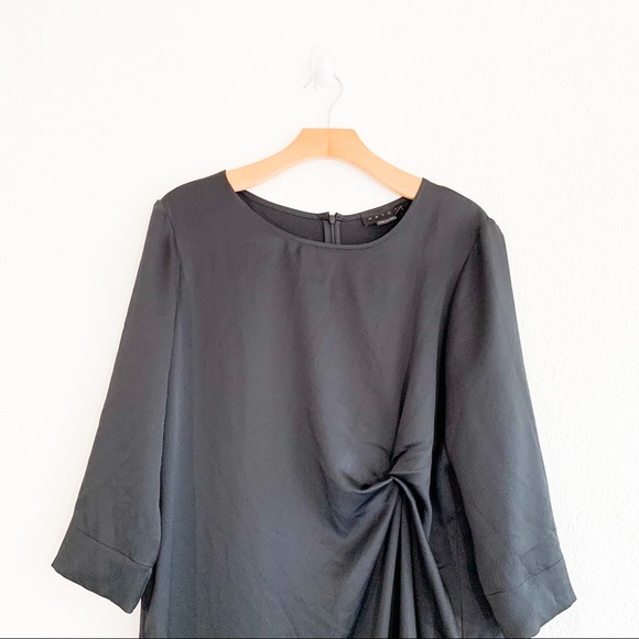 NWT Hatch The Lauren Black Side Slit Dress 3 - Picture 4 of 13